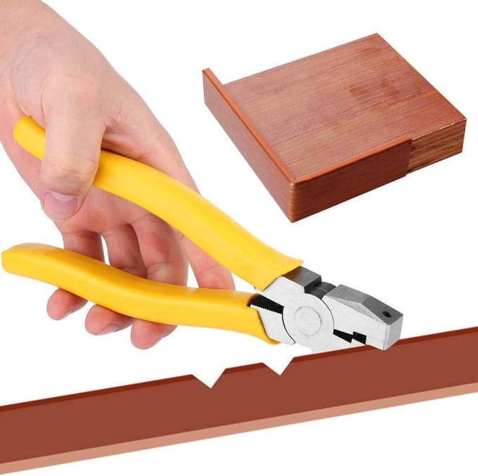 Generic V-groeffrees 8 Inch Vouwtang voor Aluminium Frame Buigen met Chroomvanadiumstaal Duurzame Constructie en Comfortabele Grip