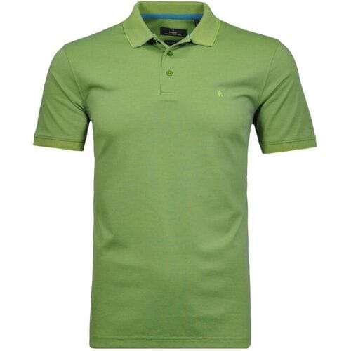 Ragman Uni Polo Light Cotton Mix Groengeel / male