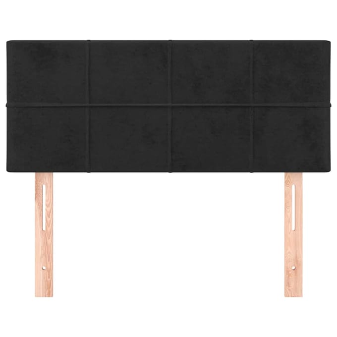 vidaXL - Hoofdbord - 100x5x78/88 - cm - fluweel - zwart