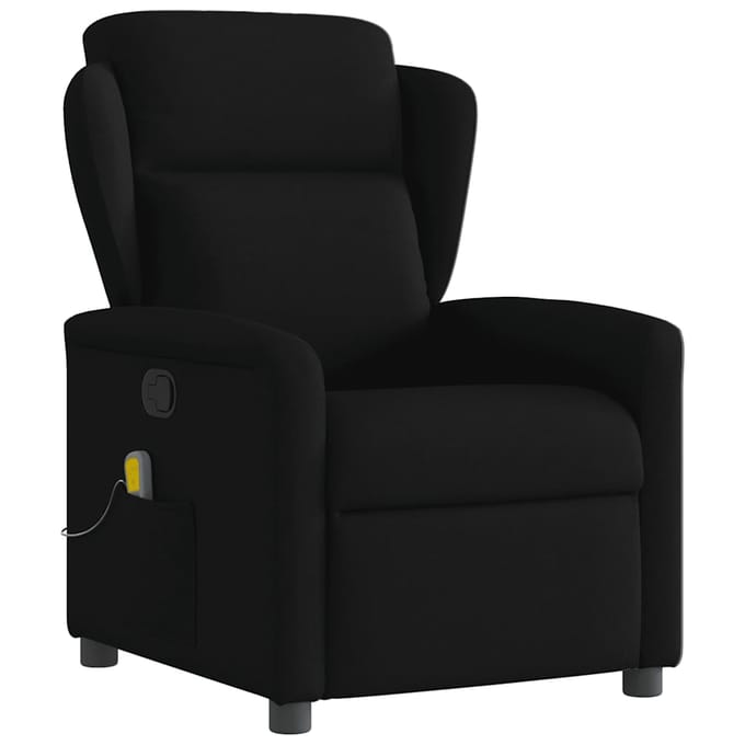 vidaXL - Massagestoel - verstelbaar - stof - zwart