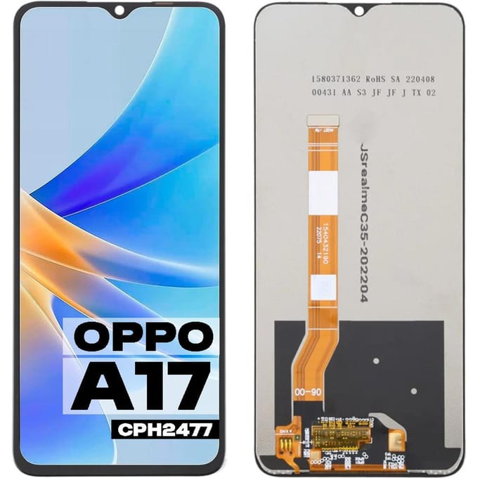 Origineel Oppo A17 Cph2477 A17K A77 LCD Scherm + Touchscreen (Gereviseerd)