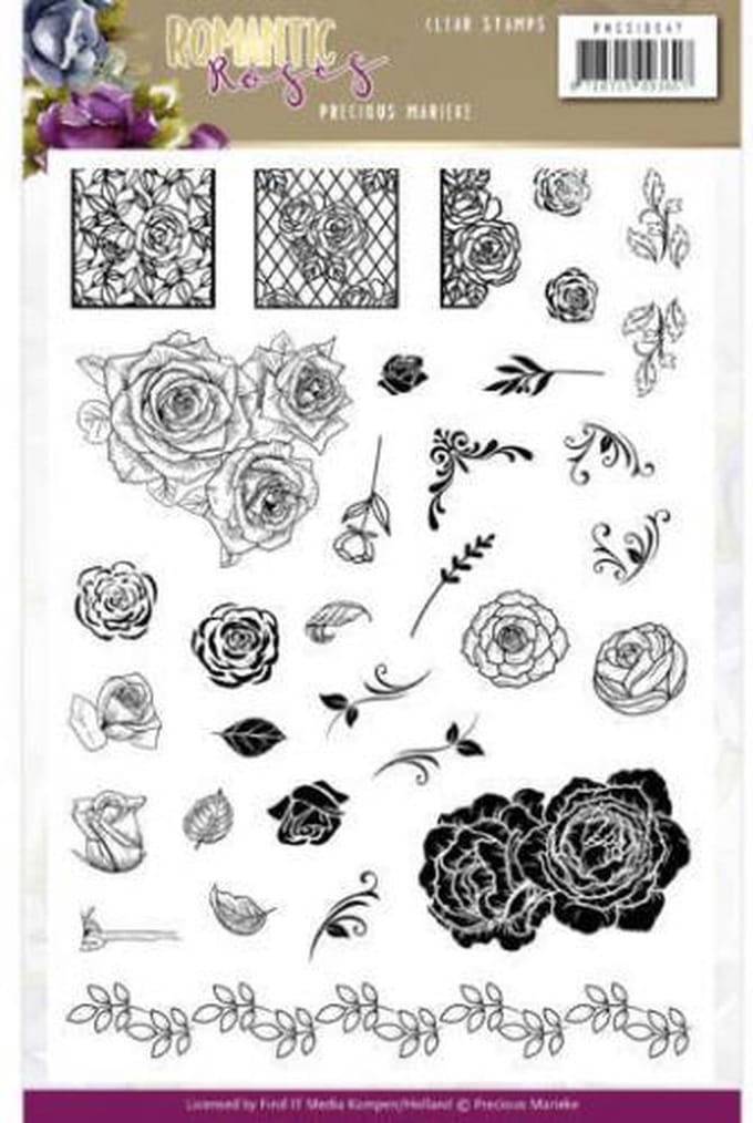 Precious Marieke - Clearstamp - Romantic Roses - PMCS10047