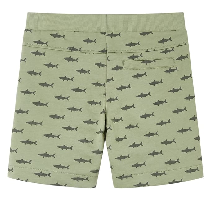 vidaXL Kindershorts met trekkoord 128 lichtkaki