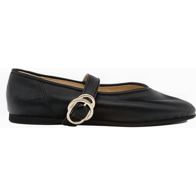 Nubikk Gisele Grace Black Leather Größe: 36 | Ballerinas Outlet | Damen | Schwarz