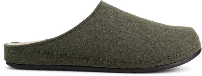 Travelin' Come Home Heren - Pantoffels - Wol - Groen