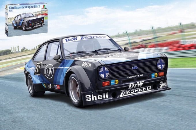 Italeri Modelbouwpakket Auto - 3664 Ford Escort Zakspeed Gr.2 Plastic - 1:24 - Modelbouw