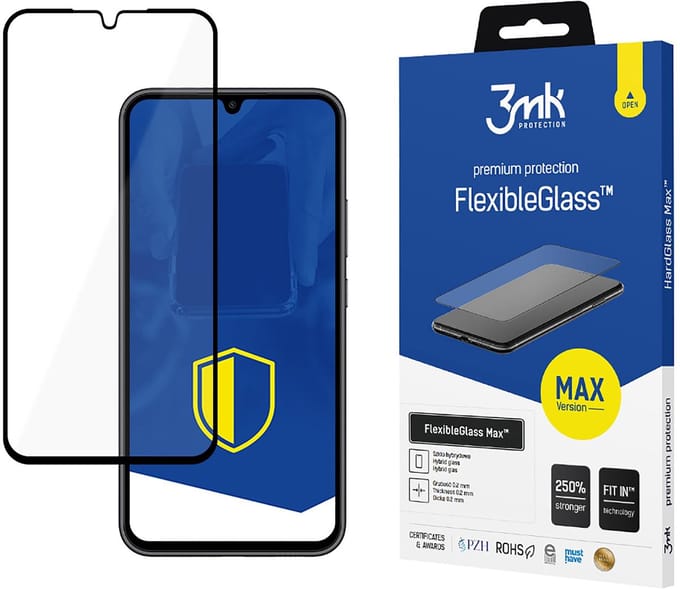 Hybride glas voor Samsung Galaxy A34 5G – 3mk FlexibleGlass Max