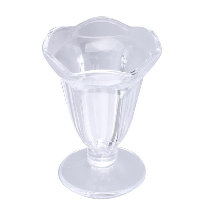 6 stuks IJscoupe Creatieve Unieke Bloem IJscoupe Glas Multifunctionele Transparante Dessertcups white