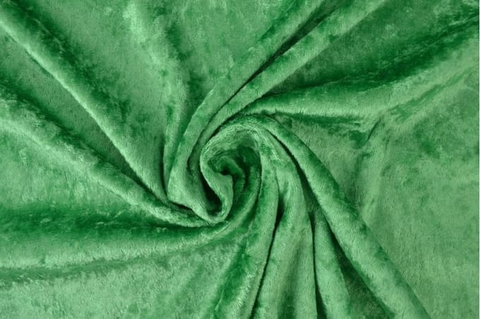 40 meter velours de panne - Groen - Crushed velvet - 150cm breed