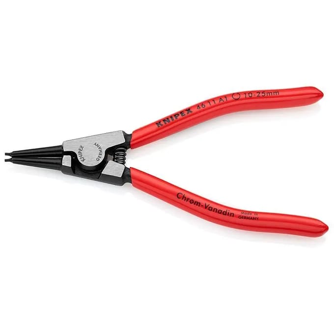 KNIPEX borgveertang A 1, voor assen Ø 10-25 mm, rechte punten, chroom-vanadium-staal, zwart geatramenteerd