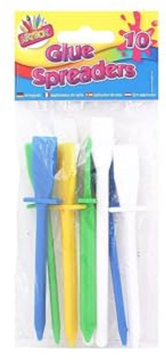 Gekleurde lijmspreider 5-Inch - Pack van 10 Stuks