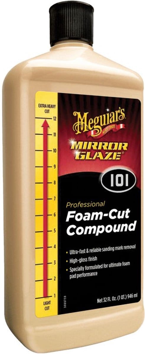 Meguiar's Mirror Glaze Foam Cut Compound - Polijstpasta