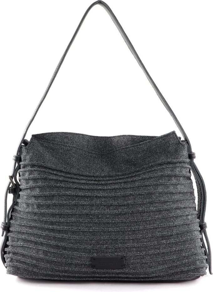 FREDsBRUDER Schoudertas FLT Riffel Skizzle Shoulderbag Dark Grey Donkergrijs