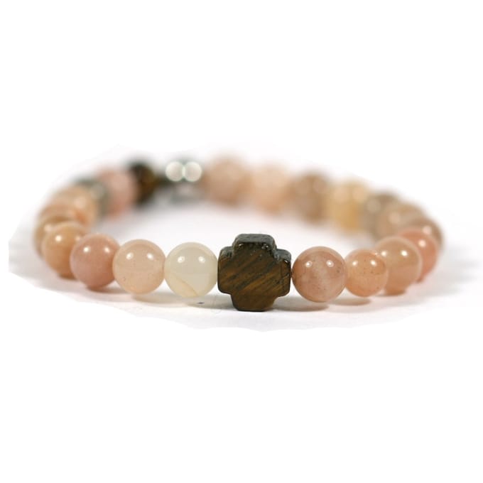 Heaven Eleven KIDS - meisjes - armband - edelsteen - 6mm - 14cm