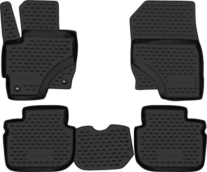 Walser Rubberen Voetmatten XTR geschikt voor Mitsubishi Colt VI Facelift 2008-12/2012