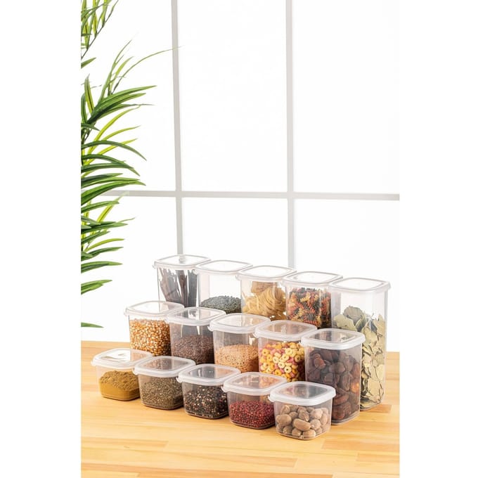 Asir - Opbergdoosset - 15 Stuks - Wit - 10 x 10 x 9,5 cm