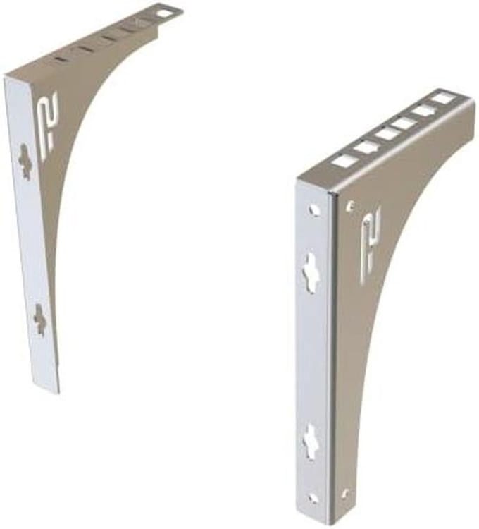 Netwerk Wandrek - Serverkast Plank - Apparatuur Ophangen - Universele Pasvorm - 2U - Zink