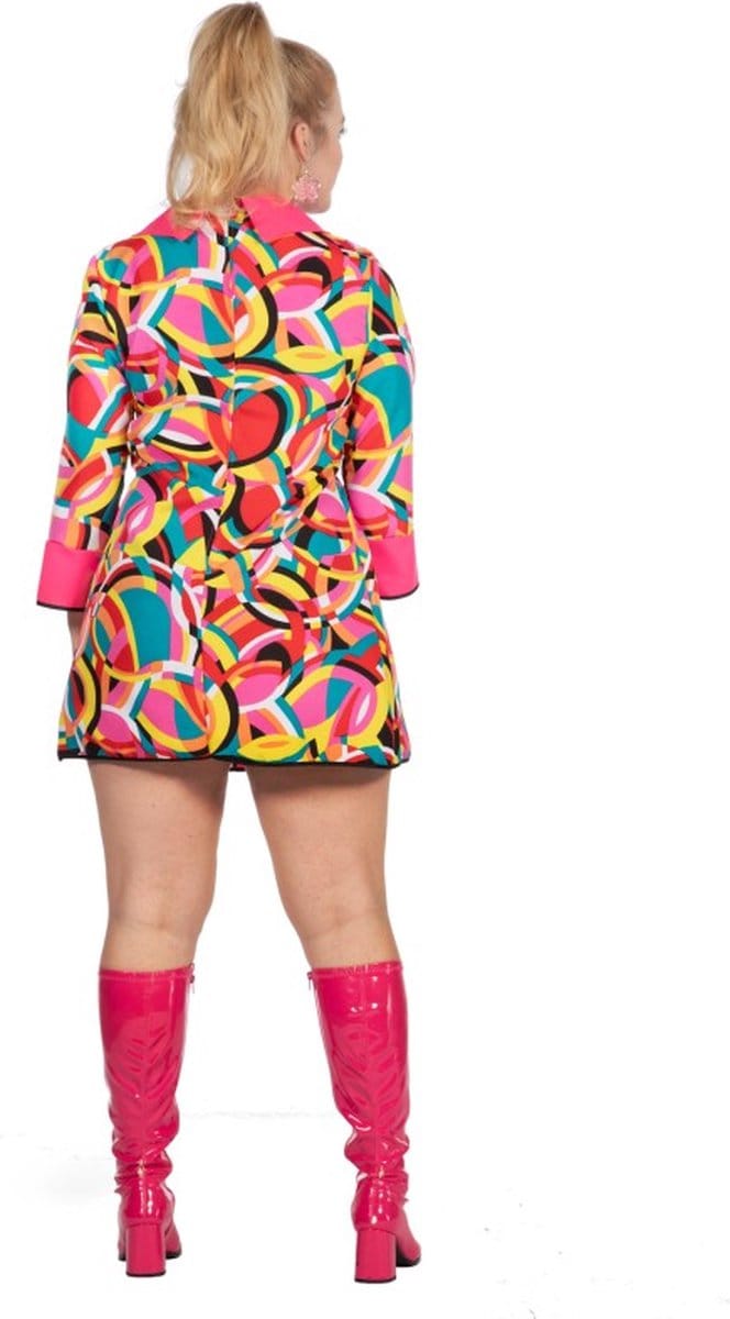 Disco pop-art jurk dames | Maat 48