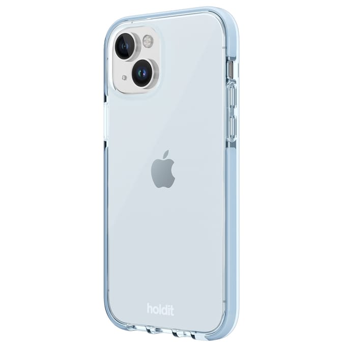 Holdit Seethru Case voor de Apple iPhone 15 - Mineral Blue