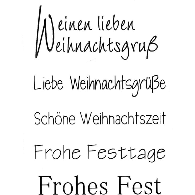 Clear stamp set "Weihnachtsgruß"