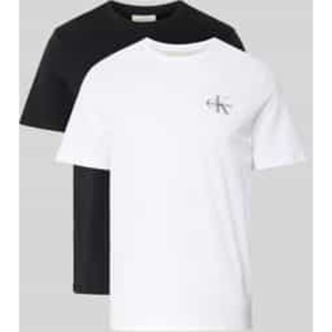 T-shirt met ronde hals en logo