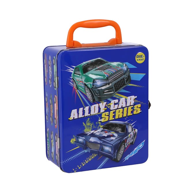 KiddyGo opbergbox metaal diecast auto's - racewagens speelgoed.