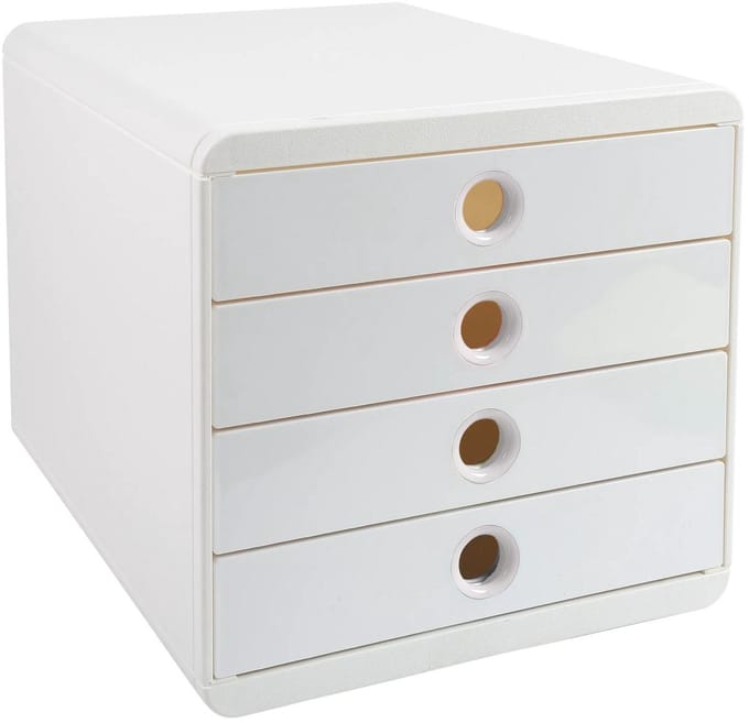 Exacompta Ladenbox Pop Box 4 lades AutentiK - Wit - 314313D