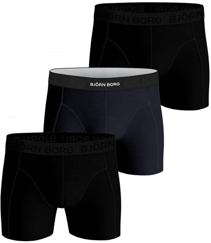 Björn Borg boxershorts Core (3-pack) - zwart -  Maat: S