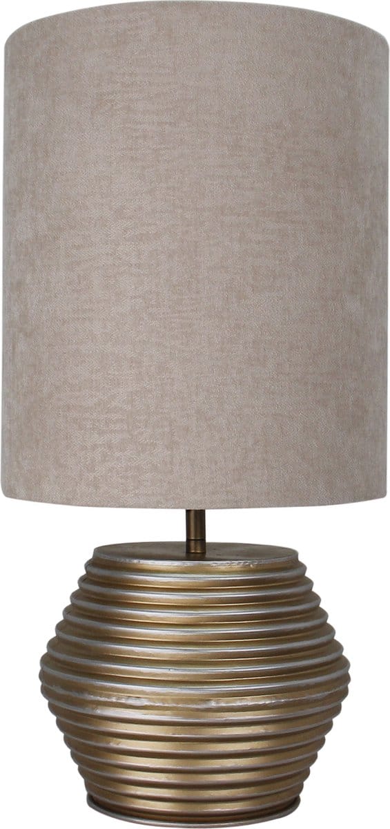 Chericoni Modena Tafellamp - 1 lichts - Ø 25 cm - Goud / Creme