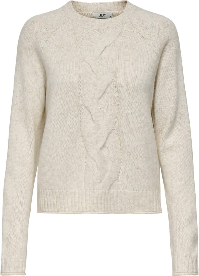 Jacqueline de Yong Trui Jdysusanna L/s O-neck Raglan Pull K 15351909 Whitecap Gray/melange Dames Maat - XS