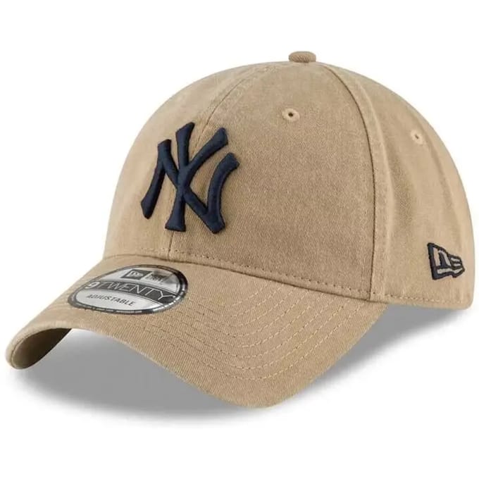 New Era NY Yankees Cap Washed Kaki - Maat - Heren - Petten