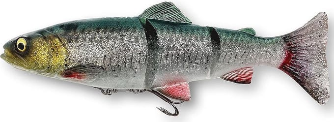 Realistische Rubberen Forel Kunstvis voor Snoek - Langzaam Zinkend