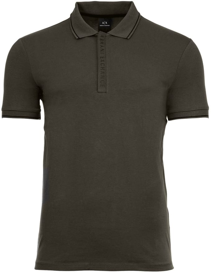 Classic Fit Polo Shirt with Short Sleeves - Military