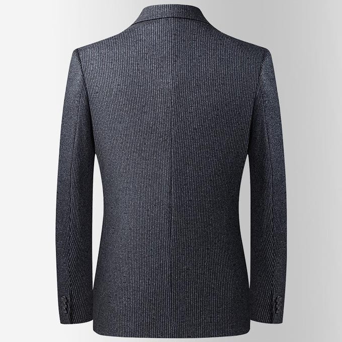 Costume élastique pour homme d'automne et d'hiver, version coréenne slim pour jeune et d'âge moyen XXXXL grise
