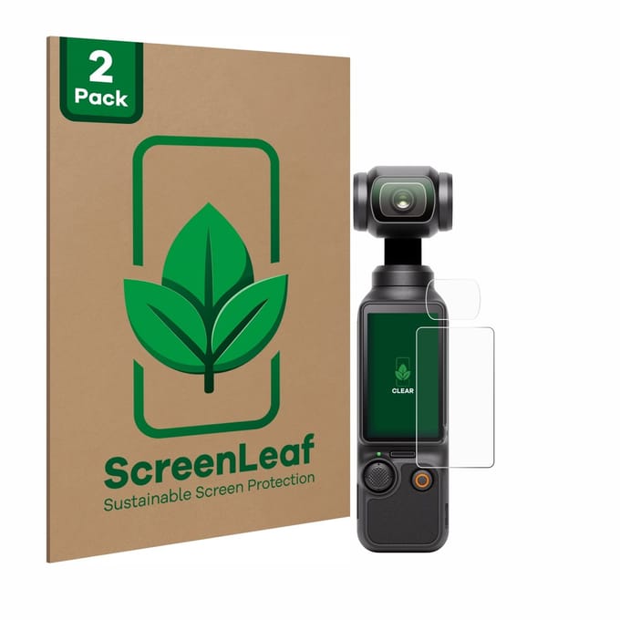 2 Stuks Screenprotector voor DJI Osmo Pocket 3 (Display + Lens) - Hoogwaardige Beschermfolie transparant