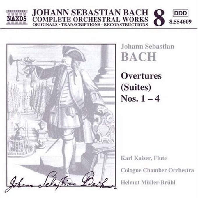 Cologne Chamber Orchestra, Helmut Müller-Brühl - J.S. Bach: Overtures (Suites) Nos. 1-4 (CD)