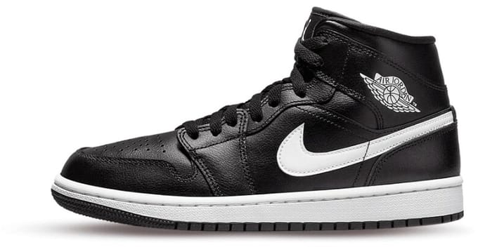 Air Jordan 1 Mid Black White (W) - Maat 41