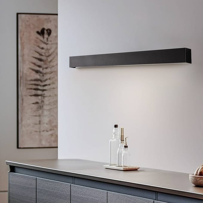 Nowodvorski Lighting Wandlamp Straight M, 92 cm, zwart