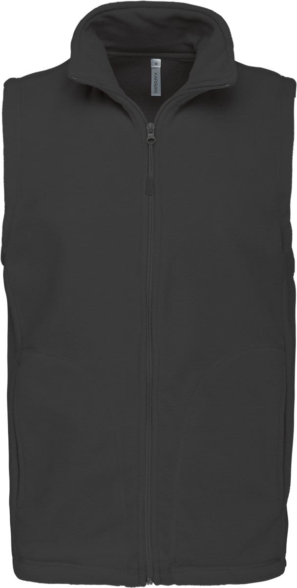 Kariban Bodywarmer van microfleece heren K913 - Dark Grey - 5XL