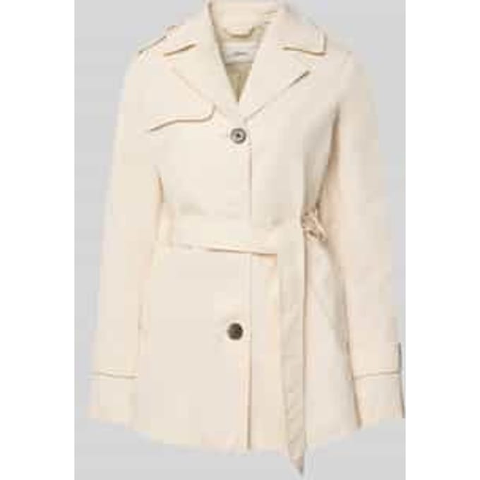 Regular fit Trenchcoat van Katoenmix