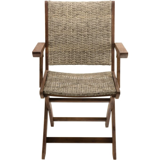 Set van 2 klapfauteuils van en synthetisch rotan | Macabane