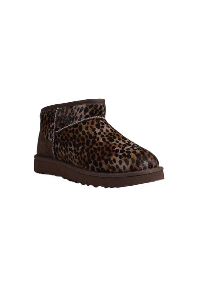 UGG® Classic Ultra Mini Caspian in Brown, Maat 36, Cow Hair