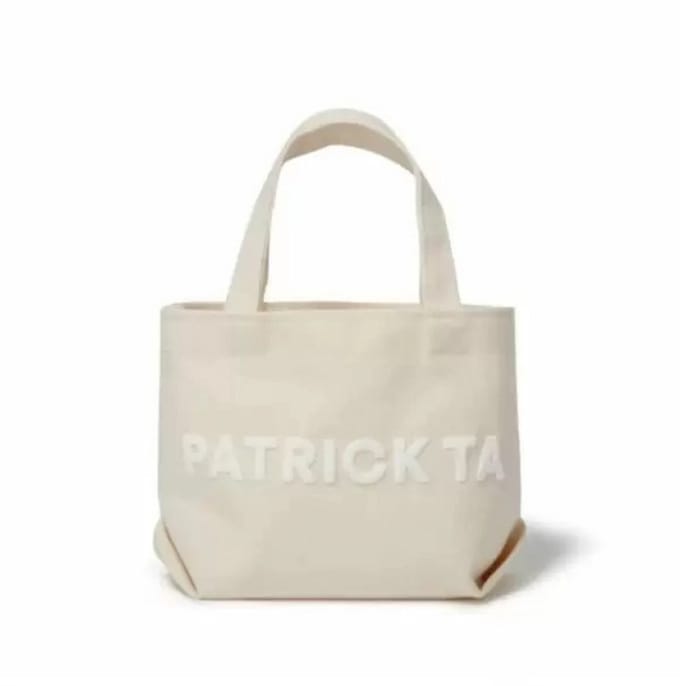 PATRICK TA Major Canvas Tote – Signature Beauty Bag - tas