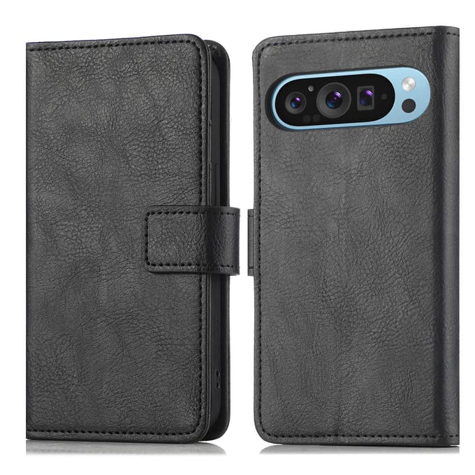 imoshion Hoesje - Geschikt voor Google Pixel 9 / 9 Pro - Luxe Bookcase - Zwart