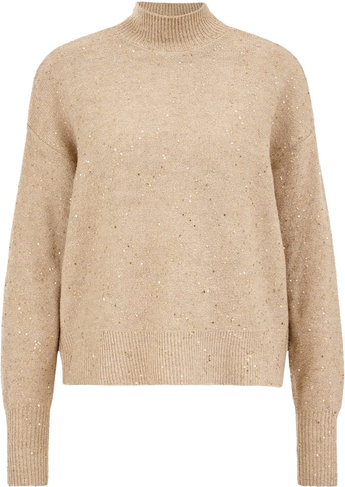 We Fashion Knitted Pullover Beige Größe: L | Pullover Outlet | Damen | Braun