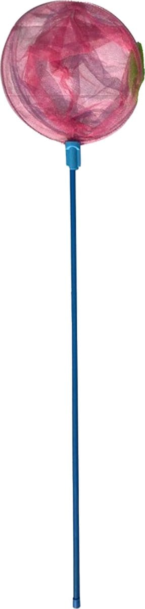 Gebro Visnet/schepnet - kunststof - roze - 90 x 25 cm