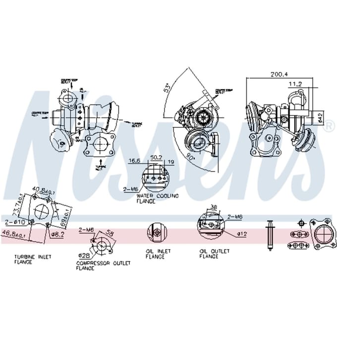 Supercharger, drukvulling NISSENS 93283