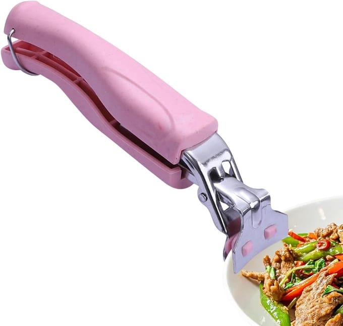 Bordengrijper - Komclip - Warme borden pakken - Ergonomisch ontwerp - 18 cm - Roze