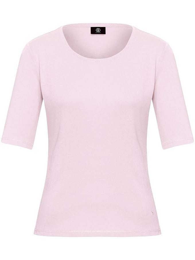 Shirt ronde hals model Velvet Van Bogner roze