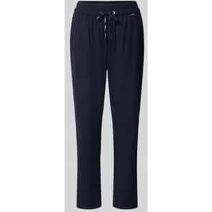 Broek met elastische band en steekzakken